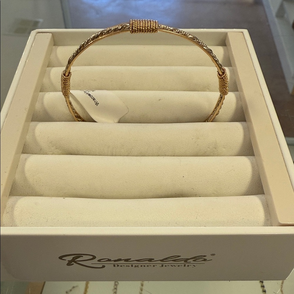 Ronaldo Designer Gold Bangle